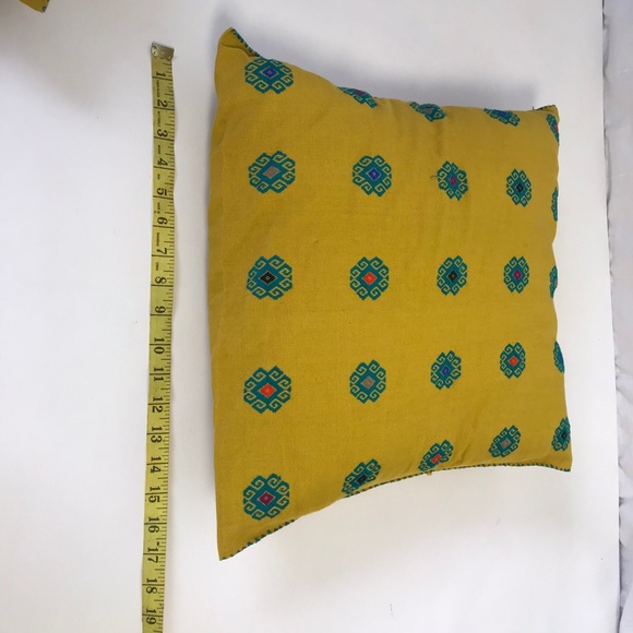 NWOT Authentic Handmade Mexican Pillow Shams - Picture 7 of 8